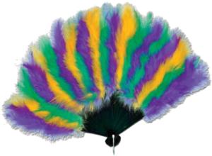 a mardi gras/carnival fan